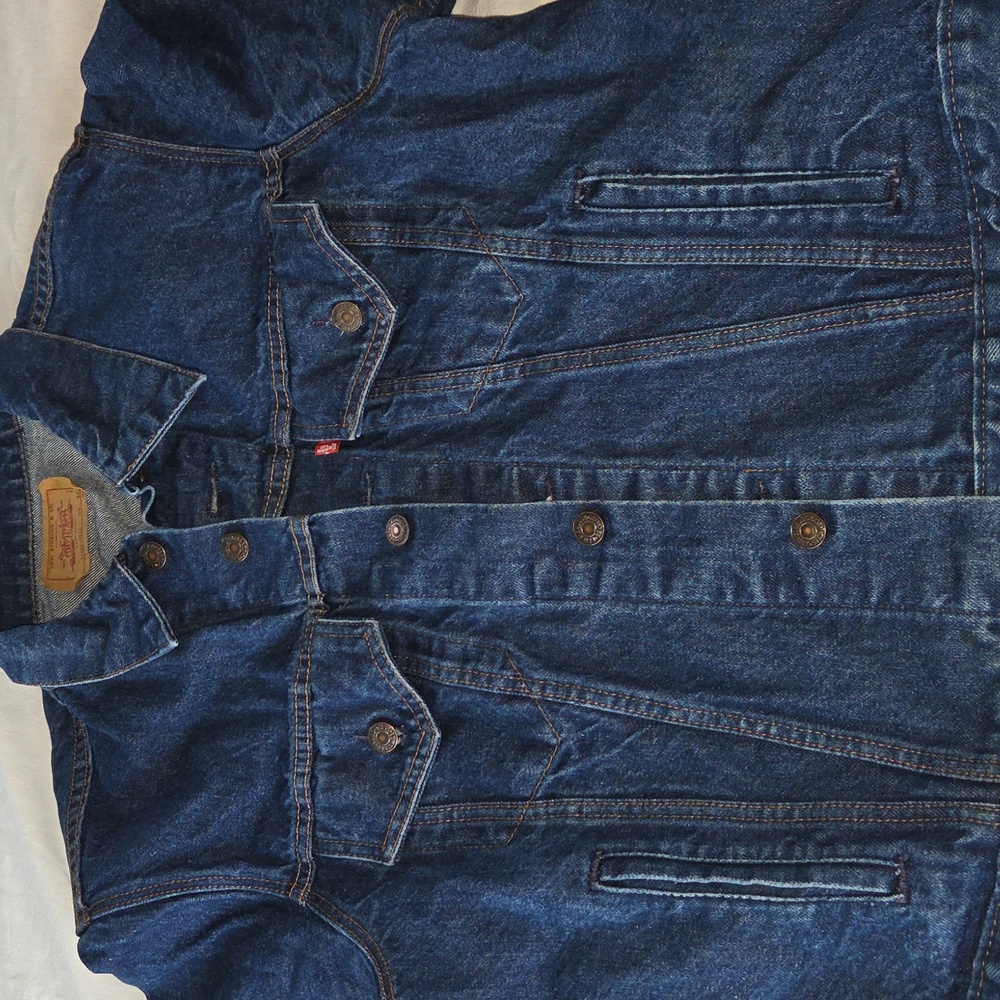 Levi Classic Vintage Blue Denim Jacket 46 L Womens Large - Picture 3 of 9